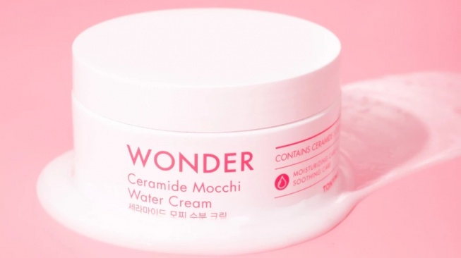 Tony Moly Wonder Ceramide Mocchi Water Cream (Shopee)