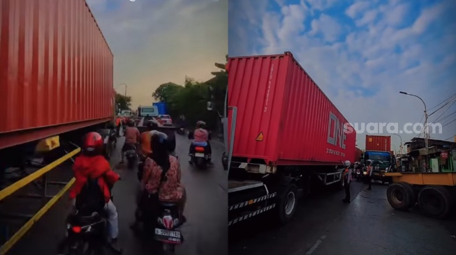 Macet Panjang Masih Terjadi Jalan Raya Cakung-Cilincing, Kendaraan Dialihkan ke U-Turn Polsek