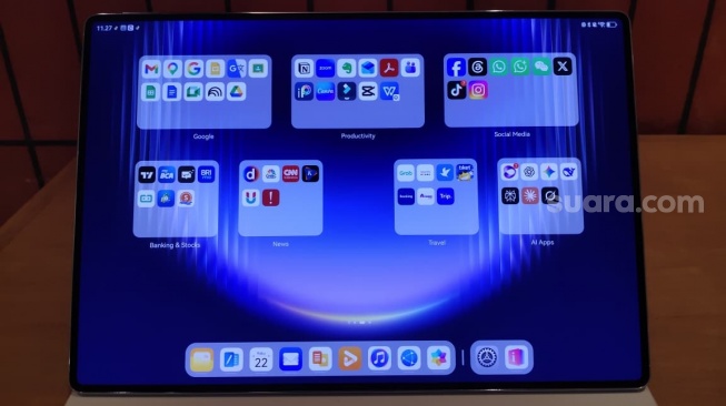 Peluncuran Huawei MatePad Pro Max di Jakarta, Rabu (22/7/2026). [Suara.com/Rahma]