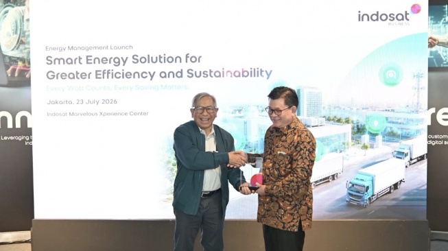 Indosat Bussiness meluncurkan Solusi Manajemen Energi di Jakarta, Kamis (23/7/2026). [Indosat]
