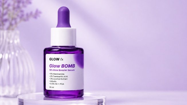 Review Serum Glow FX Glow Bomb, Harga Rp30 Ribuan Ampuh Libas Bekas Jerawat Tanpa Perih