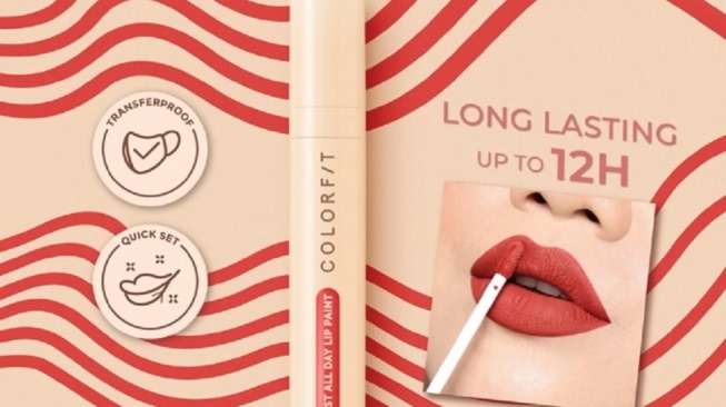 Wardah Colorfit Last All Day Lip Paint - 07 Brick On