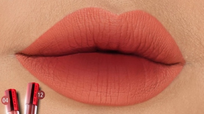 OMG Mattelast Lip Cream Bold Peach Ombre (Shopee)
