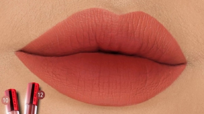 OMG Mattelast Lip Cream Red Brownish Ombre (Shopee)