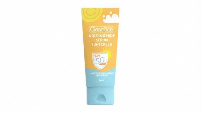 Purbasari Cleanface Niacinamide Serum Sunscreen SPF 50 PA++++
