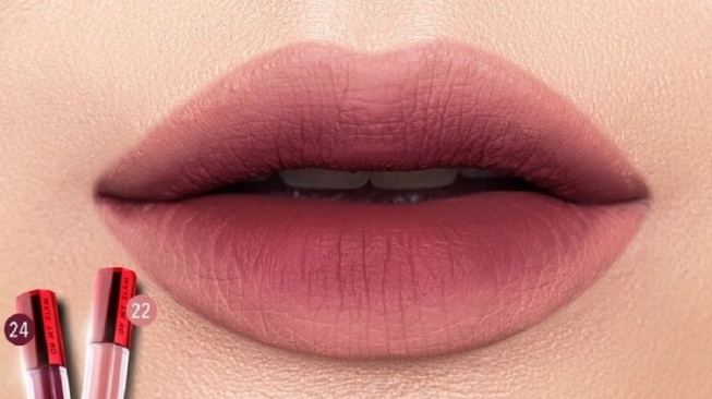 OMG Mattelast Lip Cream Purplish Ombre (Shopee)