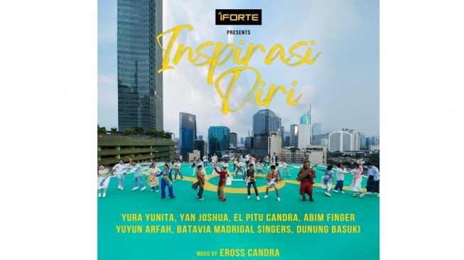Lagu Inspirasi Diri mengajak anak muda untuk selalu semangat dalam melangkah ke depan, eksplor diri, terus belajar, bersinergi, menghargai semua yang ada untuk menjadi lebih baik. (Dok: iForte & Protelindo Group)