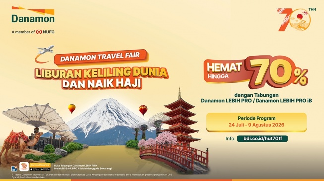 Rayakan HUT ke-70, Danamon Gelar Travel Fair dengan Promo Hemat hingga 70%
