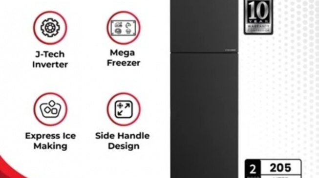 Sharp SJ-246SI-GK Shine J-TECH Inverter Series 205L