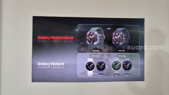 Peluncuran Galaxy Watch Ultra2 vs Galaxy Watch9 di Jakarta, Kamis (23/7/2026). [Suara.com/Dythia]