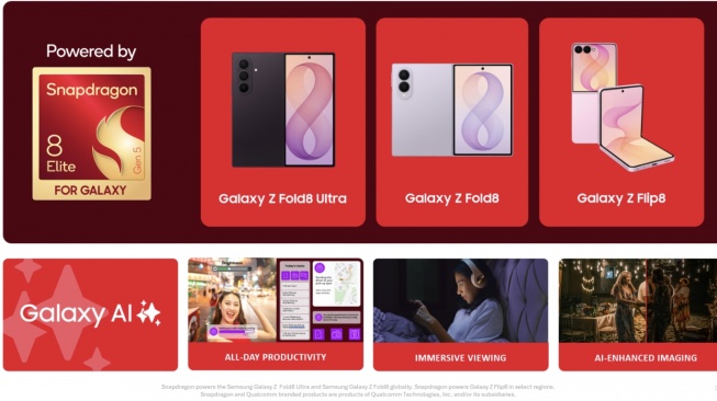 Kolaborasi Qualcomm Technologies dan Samsung pada Snapdragon&reg; 8 Elite Gen 5. [Qualcomm] 