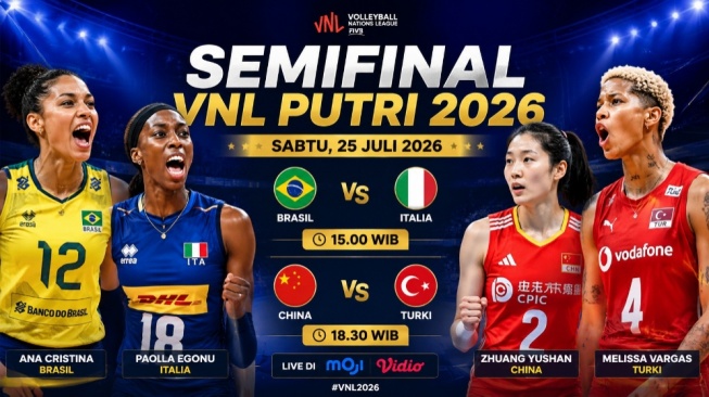 Preview Semifinal VNL Putri 2026: 4 Tim Terbaik Berebut Tiket Final