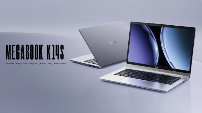 Lawan Tren "Dongle Fatigue": Tecno Meluncurkan Megabook K14S dengan 9 Port Lengkap dan Bodi Tipis