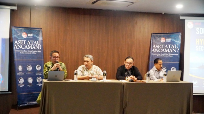 Seminar "Aset atau Ancaman? Kompleksitas Laut China Selatan dalam Relasi Indonesia–China" yang digelar Forum Sinologi Indonesia (FSI) di Jakarta. Foto ist.