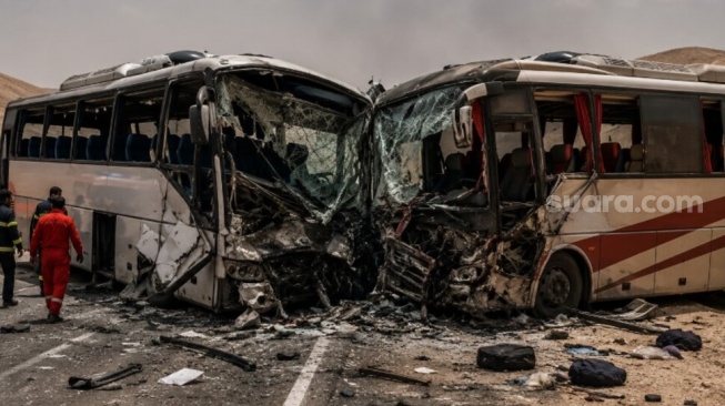 Kecelakaan Maut di Jalur Tengkorak! Bus Adu Banteng 35 Orang Tewas