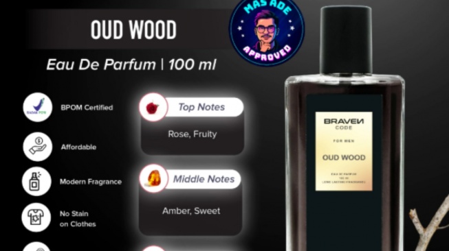  Braven Code Eau De Parfum Oud Wood.  [Shopee/Evangline Official]