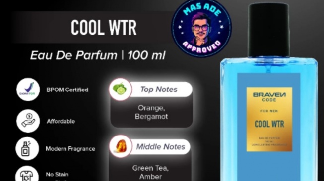 Braven Code Eau De Parfum Cool Water. [Shopee/Evangline Official]
