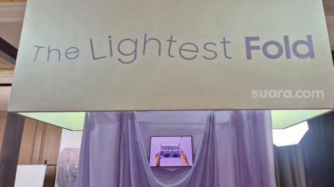 Samsung Galaxy Z Fold8 hadir di Indonesia, Senin (27/7/2026). [Suara.com/Dythia]