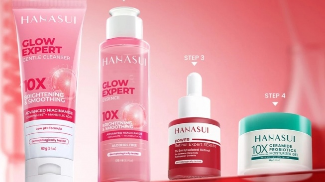 Rangkaian skincare untuk pakai serum retinol (Shopee)