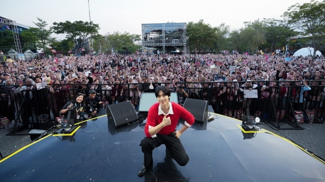 Ahn Hyo Seop di Come See Mie Fest 2026 Bandung. (dok. ist)
