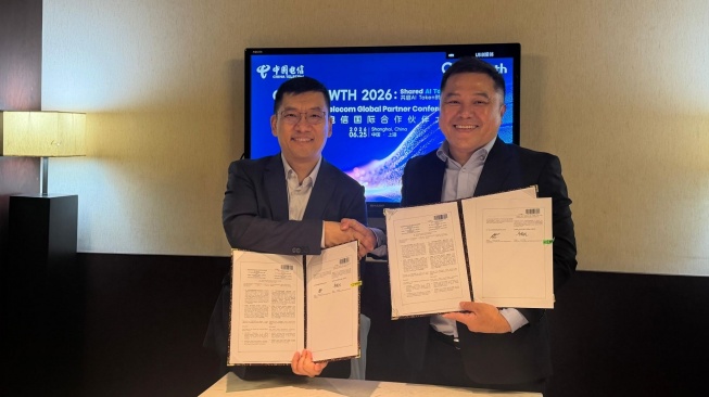 MoU Telkomsel dan China Telecom Global. [Telkomsel]