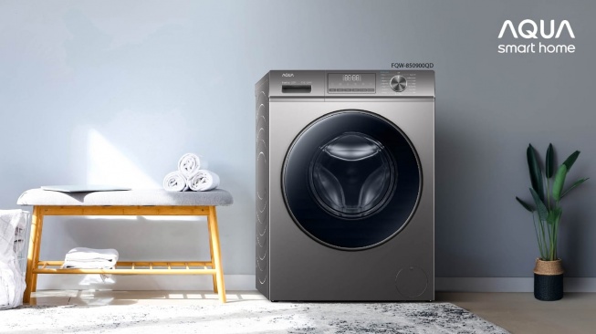 Mesin Cuci AQUA Eco-Wash Series FQW-850900QD Andalkan Steam dan Anti Bacterial Treatment