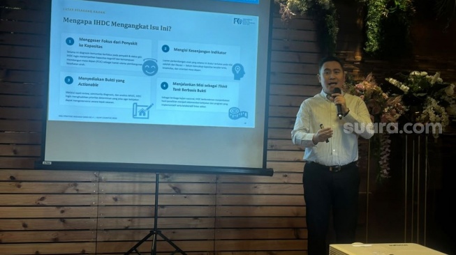 Konferensi memperingati Hari Anak Nasional, Kamis (23/7/2026). (Suara.com/Dini Afrianti Efendi)