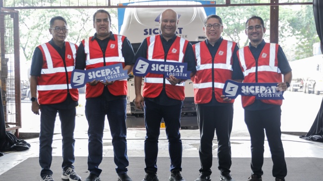 Peluncuran SiCepat Logistik di Jakarta, Selasa (28/6/2026). [Suara.com/Fakhri]