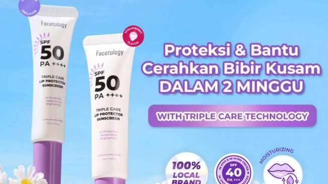 FACETOLOGY Triple Care Lip Protector Sunscreen