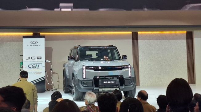 Chery J6T CSH Resmi Melantai di GIIAS 2026. (Foto: SUARA.COM/Manuel Jeghesta)