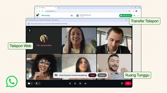 Fitur baru panggilan di WhatsApp. [WhatsApp]