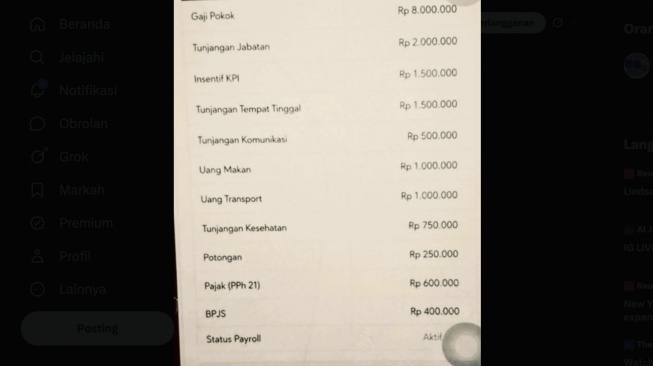 Viral Gaji Manajer KDMP Rp16 juta [Ist]