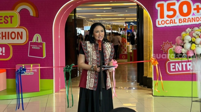 Tina Astari, Penasihat Dharma Wanita Persatuan (DWP) Kementerian UMKM [Suara.com/Dini Afrianti]