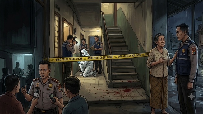 Tetesan Darah Bongkar Kematian Wanita di Kamar Kos Grogol Petamburan