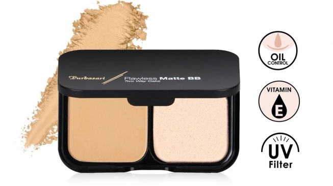 Purbasari Flawless Matte BB Two Way Cake Light Beige (Shopee)