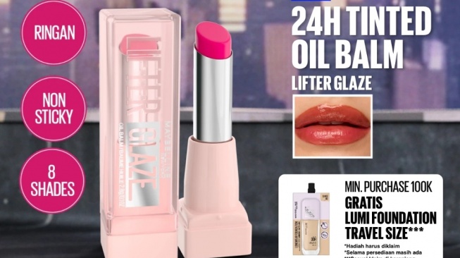 Maybelline Lifter Glaze Tinted Oil Balm (Shopee)
