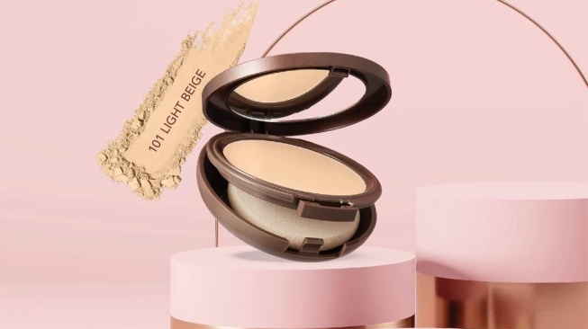 Pixy Make It Glow Silky Powdery Cake Light Beige (Shopee)