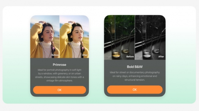 Fitur ColorOS 16 Filter Camera. [Oppo]