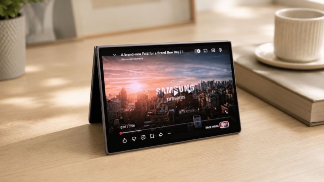 Samsung Galaxy Z Fold8 - Flex Mode. [Samsung]