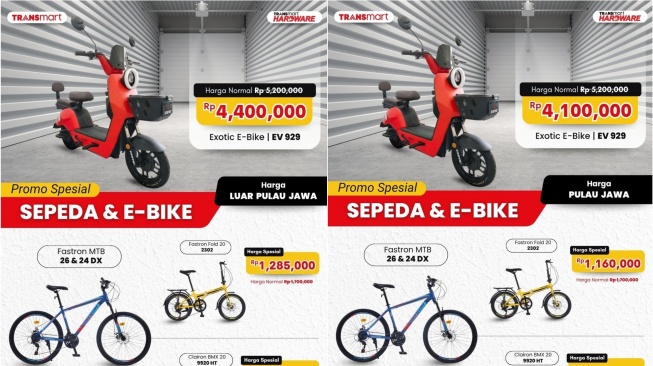 Promo Sepeda Listrik di Transmart (Transmart)