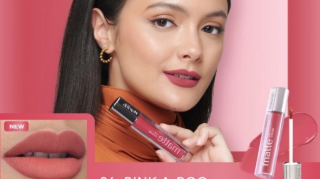 Wardah Matte Lip Cream Pink A-Boo + 27 Behave. [Shopee/Wardah]