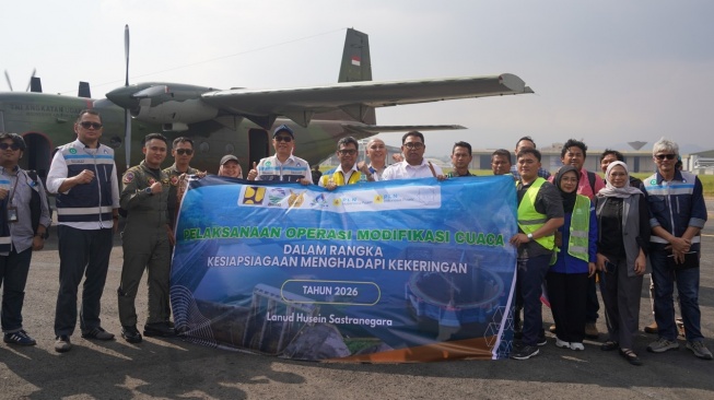 Hadapi Kemarau Ekstrem, Operasi Modifikasi Cuaca Maksimalkan Cadangan Air Bendungan Kaskade Citarum