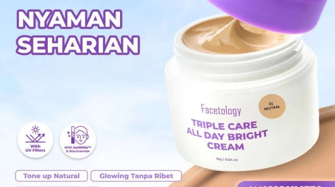 Facetology Triple Care All Day Bright Cream (Shopee)