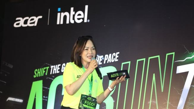 Leny Ng, President Director, Acer Indonesia dalam ACERUN 7K 2026 di Jakarta, Minggu (2/8/2026). [Acer Indonesia]