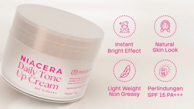 Madame Gie Niacera Daily Tone Up Cream (Shopee)