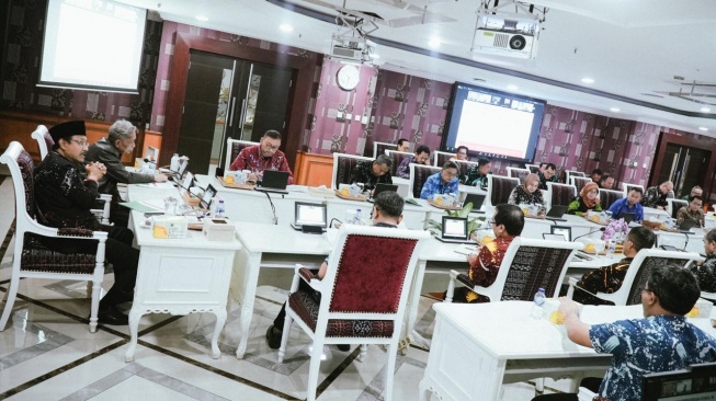 Audiensi Musi Banyuasin bersama Menteri Sosial Saifullah Yusuf atau Gus Ipul di Kantor Kementerian Sosial, Selasa (4/8/2026).(Dok: Kemensos)