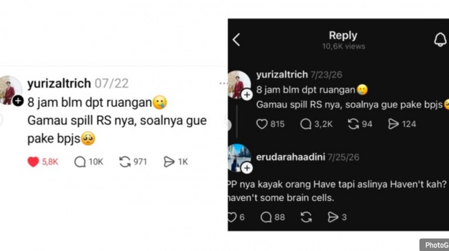 Viral Komentar Tak Berempati ke Pasien BPJS. (kolase)