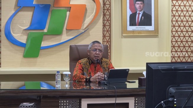 Badan Pusat Statistik (BPS) melaporkan ekonomi Indonesia tumbuh 5,29% pada triwulan II 2026 dibandingkan periode yang sama tahun lalu (year on year/yoy). Foto Fakhri-Suara.com