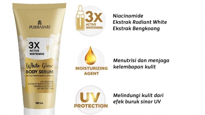 Purbasari White Glow Body Serum. (Shopee)