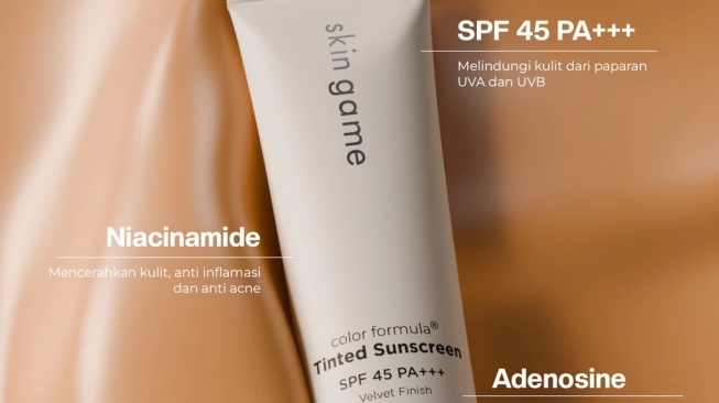 Skin Game Tinted Sunscreen SPF 45 PA+++ (Shopee)